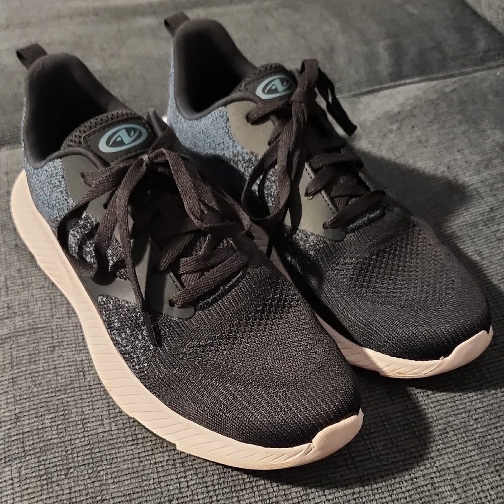 Athletic Works Black and Gray Memory Foam Sneakers